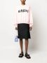 Marni Roze Katoenen Trui met Verlaagde Schouders en Logo Print Roze Dames - Thumbnail 2