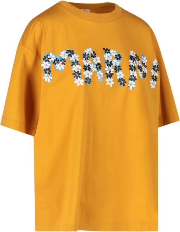 Marni Feloranje T-shirt voor vrouwen Oranje Dames