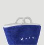 Marni Tropicalia Bucket Tote Tas Blauw Dames - Thumbnail 2