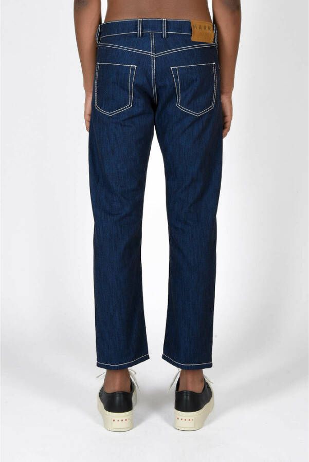 Marni Stijlvolle Cropped Jeans voor Mannen Blauw Heren