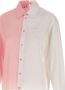Marni Witte en Roze Poplin Katoenen Shirt voor Dames White Dames - Thumbnail 2