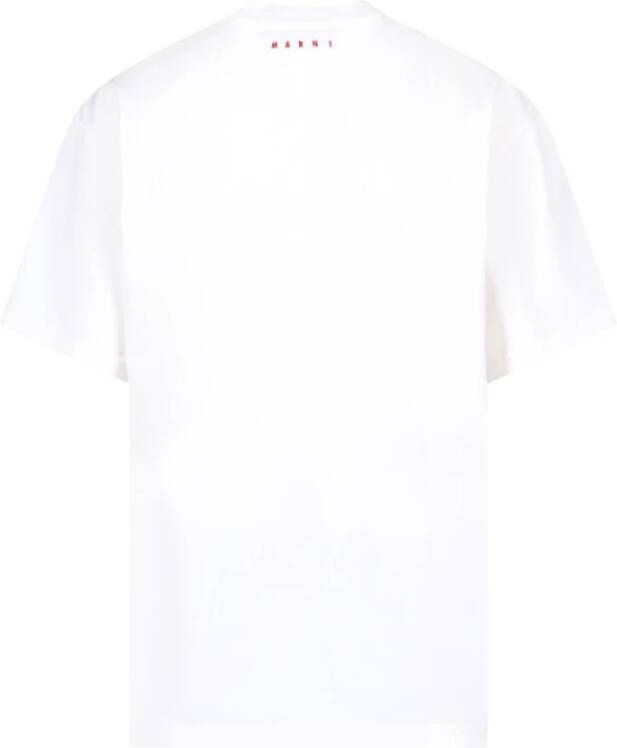 Marni Witte T-shirts en Polos White Heren