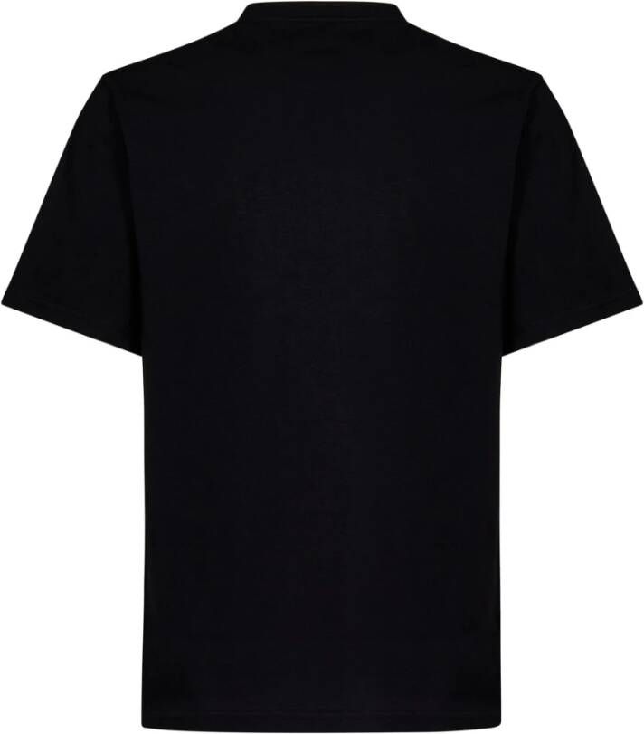 Martine Rose Zwarte katoenen T-shirt met relaxte pasvorm Black Heren