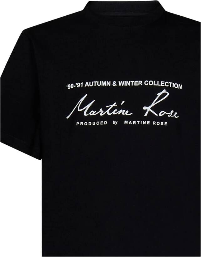 Martine Rose Zwarte T-shirts en Polos Black Heren