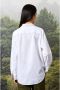 Massimo Alba Klassieke Kraag Popeline Katoenen Overhemd White Dames - Thumbnail 1