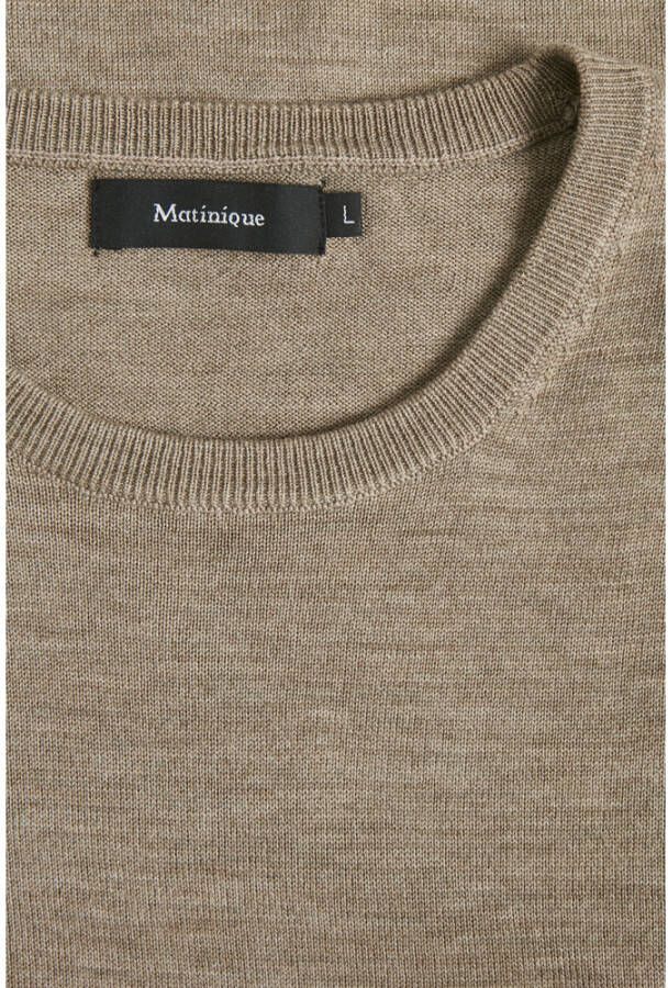 Matinique Margrate Merino Knitwear Beige Heren