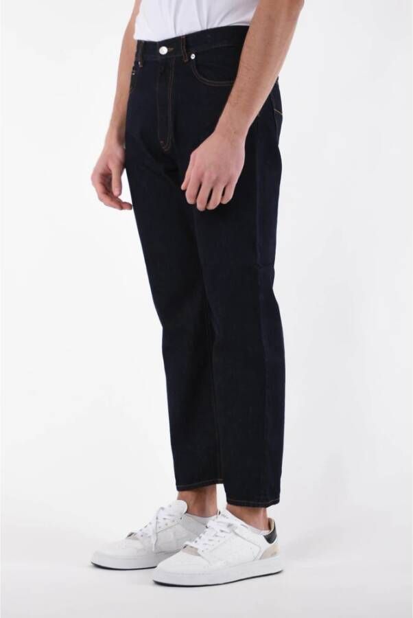 Mauro Grifoni Cropped Trousers Blauw Heren