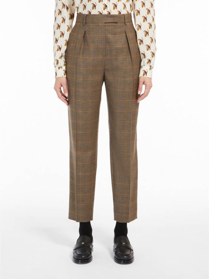 Max Mara Trousers Brown Bruin Dames