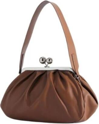 Marni Shoppers & Totes Logo-Lettering Raffia Tote Bag in bruin - Foto 6