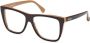 Max Mara Stijlvolle Mm5096 Brilmonturen voor Moderne Vrouwen Bruin Dames - Thumbnail 2