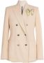 Max Mara Wolblend Tailored Jacket Beige Dames - Thumbnail 2