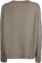 Max Mara Kameel Sweaters met Ronde Hals en Geribbelde Zoom Bruin Dames - Thumbnail 2