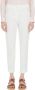 Max Mara Cecco Leren Slim-Fit Broek White Dames - Thumbnail 2