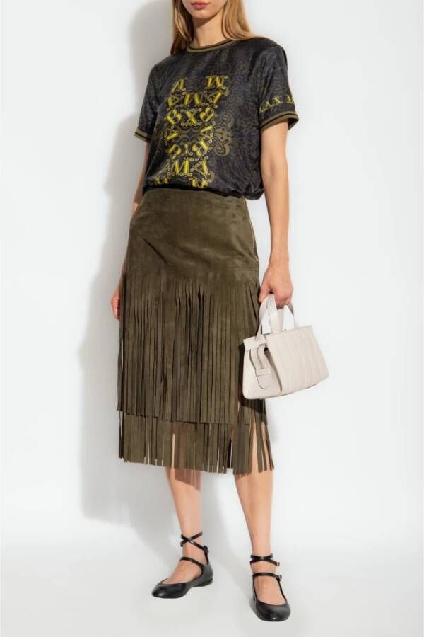 Max Mara Raid zijden top Groen Dames
