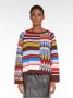 Max Mara Zachte Alpaca en Wol Trui met Jacquard Patroon Meerkleurig Dames - Thumbnail 3