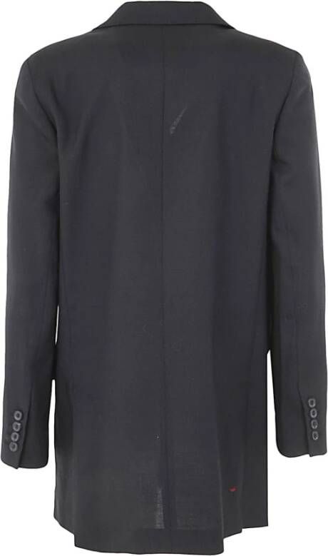 Max Mara Elegante Luglio Double Breasted Blazer Zwart Dames