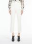 Max Mara Slim-Fit Wool Crêpe Broek Beige Dames - Thumbnail 2