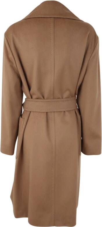 Max Mara Studio Belted Coats Bruin Dames