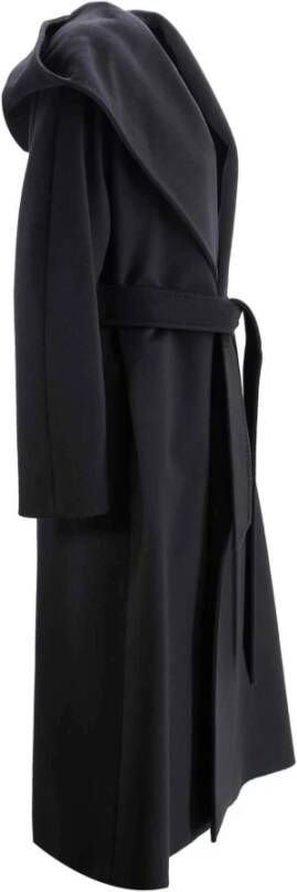 Max Mara Studio Belted Coats Zwart Dames