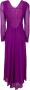 Max Mara Studio Rode Midi Jurk voor Trendy Vrouwen Purple Dames - Thumbnail 2