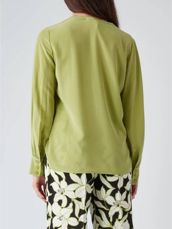 Max Mara Studio Formal Shirts Groen Dames