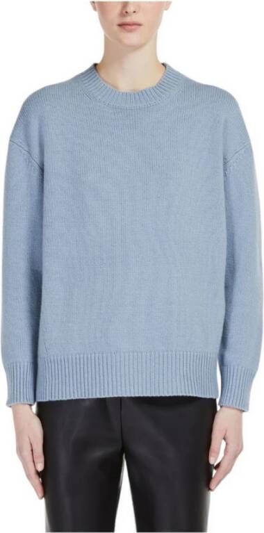 Max Mara Studio Heldere Blauwe Trui van S Max Mara Blauw Dames