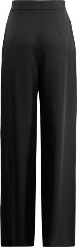 Max Mara Studio Hoge taille wollen broek met plooien Black Dames