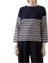 Max Mara Studio Otranto Gestreepte Trui Blue Dames - Thumbnail 1