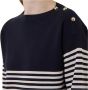 Max Mara Studio Otranto Gestreepte Trui Blue Dames - Thumbnail 3