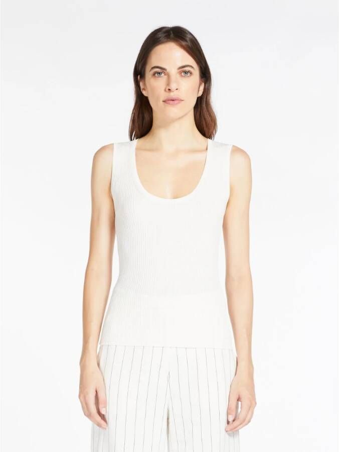 Max Mara Studio Sleeveless Tops Beige Dames