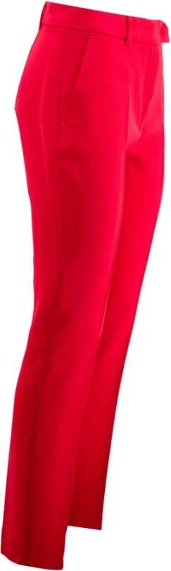 Max Mara Studio Straight Trousers Rood Dames