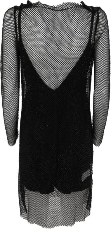 Max Mara Zwarte Strass Mini Jurk Zwart Dames
