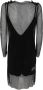 Max Mara Zwarte Strass Mini Jurk Zwart Dames - Thumbnail 2