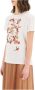 Max Mara Bloemenprint Crew Neck T-Shirt White Dames - Thumbnail 2