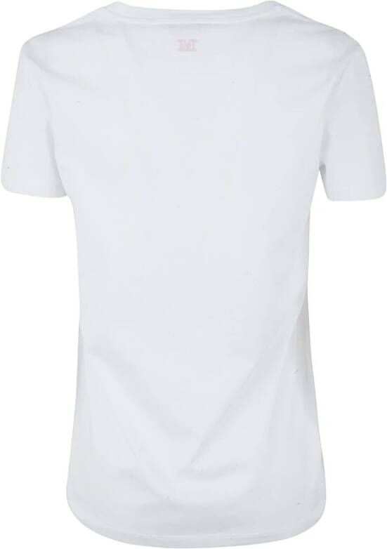 Max Mara Roze Mincio T-Shirt voor vrouwen Wit Dames