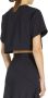 Max Mara Zwart Oversized T-shirt met Neopreen Effect Zwart Dames - Thumbnail 2