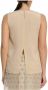 Max Mara Mouwloze Top Torquay Beige Dames - Thumbnail 2
