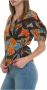 Max Mara Weekend Gedrukte Katoenen Blouse met Omslag Meerkleurig Dames - Thumbnail 2