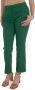 Max Mara Weekend Stijlvolle Jersey Capri Broek Groen Dames - Thumbnail 2