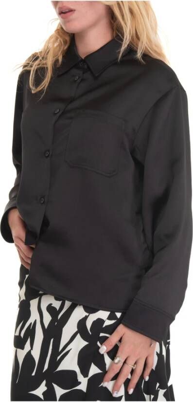 Max Mara Weekend Carioca Zachte Shirt Zwart Dames