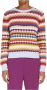 Max Mara Weekend Multicolor Katoenmix Trui met Waaiersteek Meerkleurig Dames - Thumbnail 2