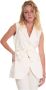 Max Mara Weekend Nido Vest met knopen White Dames - Thumbnail 2