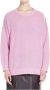 Max Mara Weekend Risotto Steek Katoenmix Trui Roze Dames - Thumbnail 2