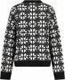 Max Mara Weekend Gezellig Gebreid Patroon Zwart Dames - Thumbnail 2