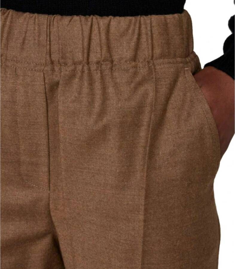 Max Mara Weekend Straight Trousers Bruin Dames