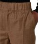 Max Mara Weekend Bruine Wollen Flanellen Broek Brown Dames - Thumbnail 2