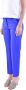 Max Mara Weekend Korte katoenen stretchbroek Blauw Dames - Thumbnail 4