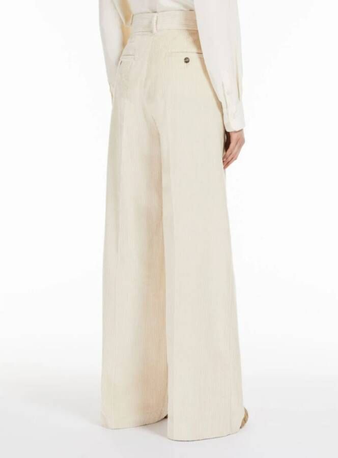 Max Mara Weekend Wide Trousers Beige Dames