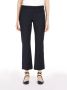 Max Mara Zwarte Flared Broek van Katoenmix Zwart Dames - Thumbnail 2