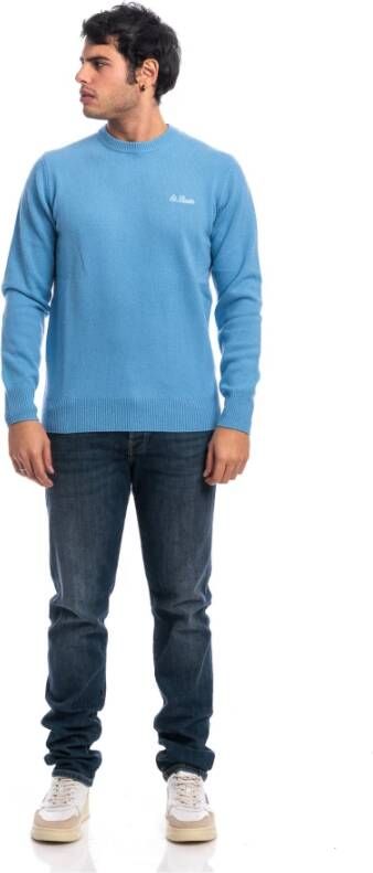 MC2 Saint Barth Heron Crewneck Sweater Blue Heren